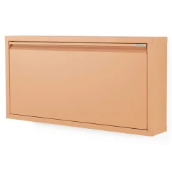 Schoenenkastje industrieel Pippen (1 lade) – Terracotta metaal