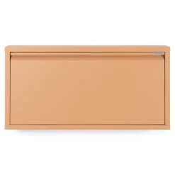 Schoenenkastje industrieel Pippen (1 lade) – Terracotta metaal