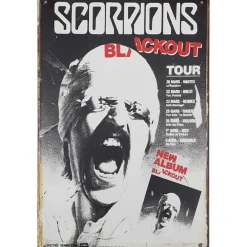 Scorpions tour - metalen bord
