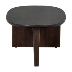 Seam Salontafel ovaal Mangohout Donkerbruin 110cm