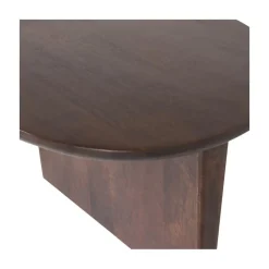 Seam Salontafel ovaal Mangohout Donkerbruin 110cm