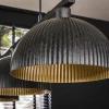 Sean 3-lichts Hanglamp ribbel goud/zwart
