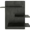 Seco Wandplanken mangohout Zwart 60cm