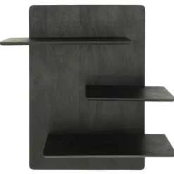 Seco Wandplanken mangohout Zwart 60cm
