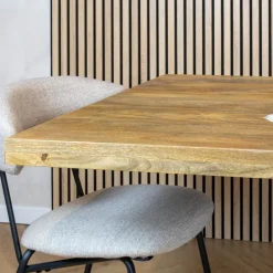 Senna eettafel industrieel rechthoek mangohout 160cm