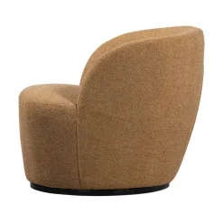 Serra Draaifauteuil Geweven Stof Curry Melange