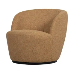 Serra Draaifauteuil Geweven Stof Curry Melange