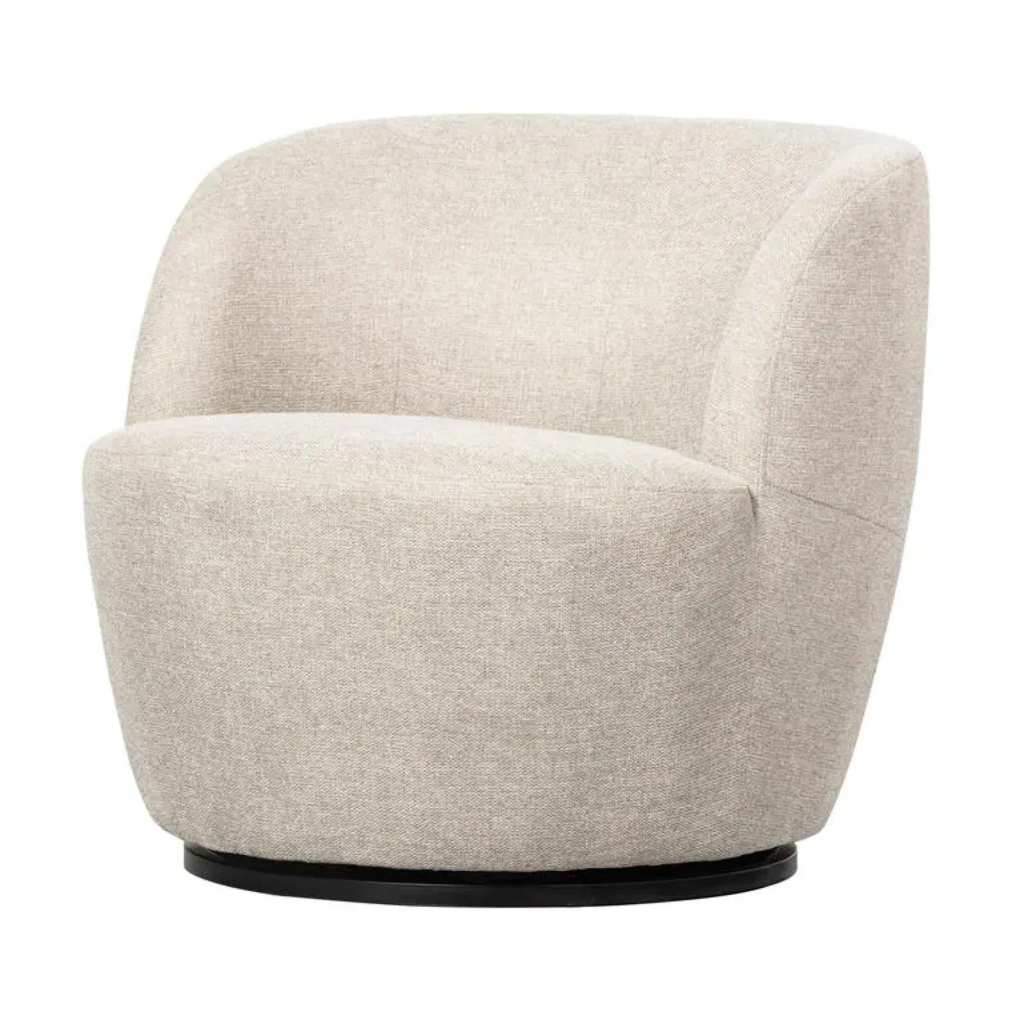 Serra Draaifauteuil Geweven Stof Off White