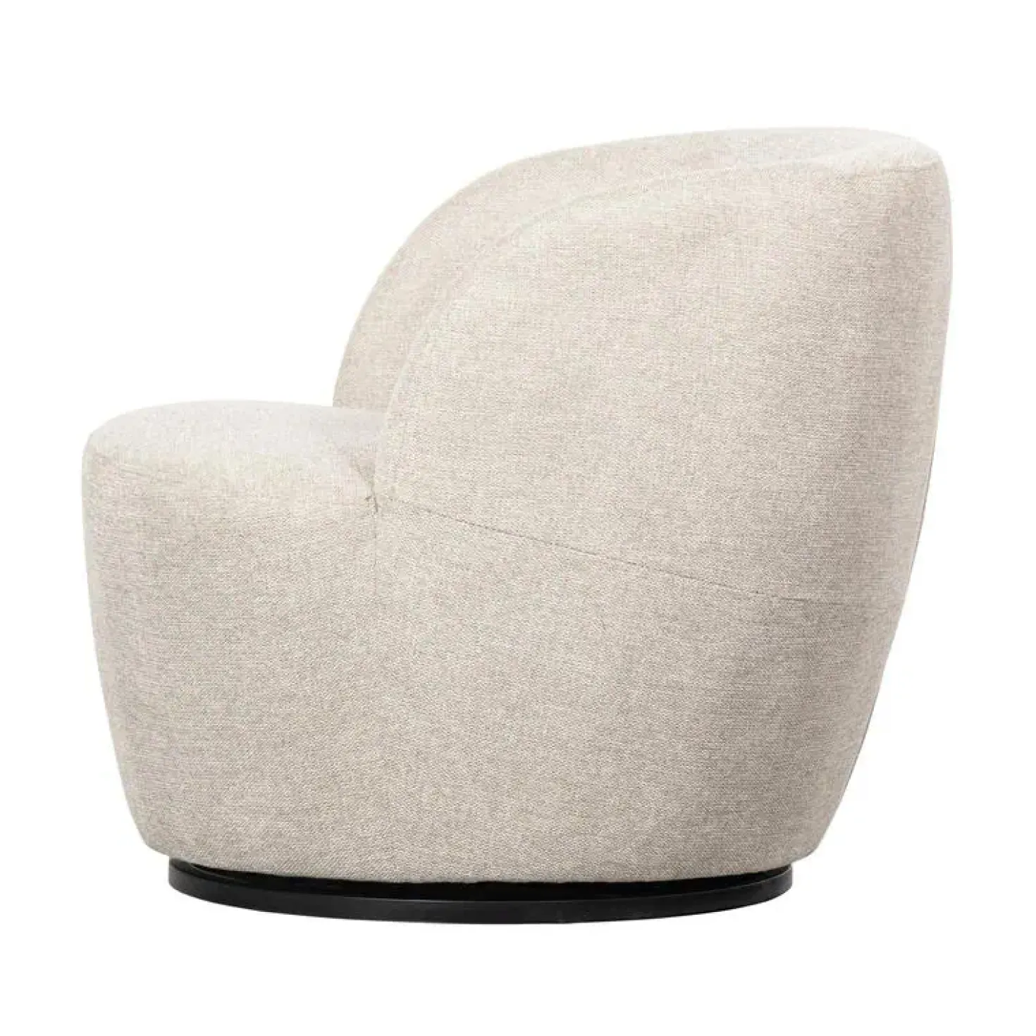 Serra Draaifauteuil Geweven Stof Off White