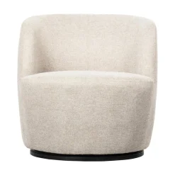 Serra Draaifauteuil Geweven Stof Off White