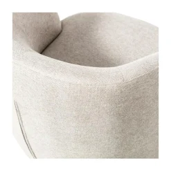 Serra Draaifauteuil Geweven Stof Off White