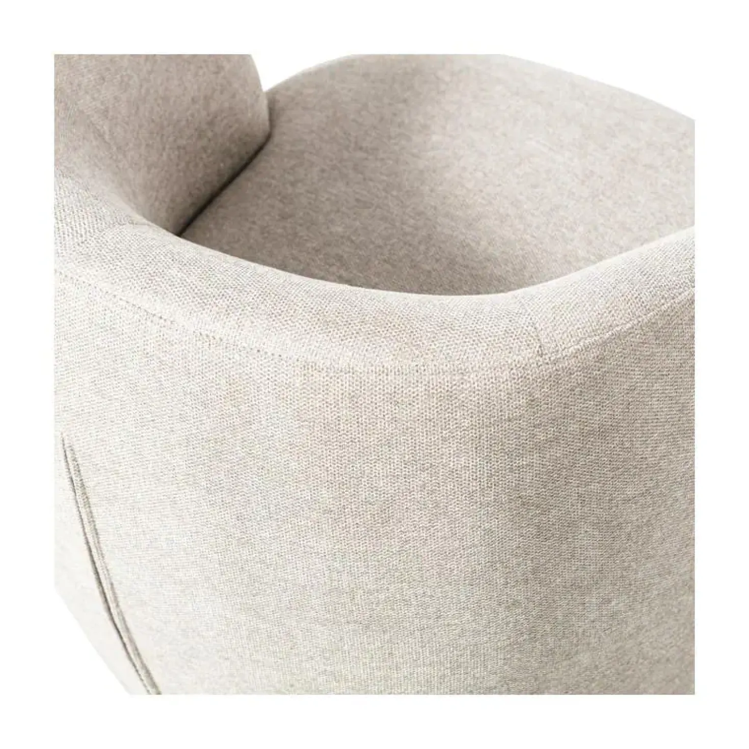 Serra Draaifauteuil Geweven Stof Off White