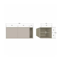 Settle Down Tv meubel/bankje grenen dust 108 cm