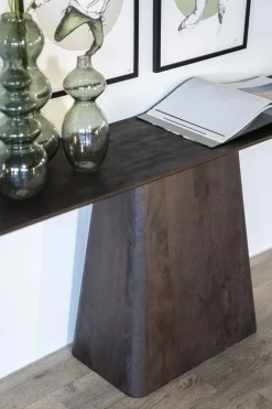Sidetable Aron 180×40 bruin