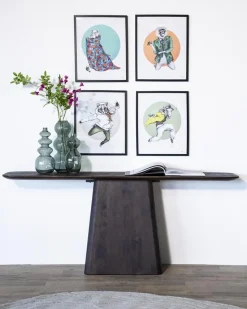 Sidetable Aron 180×40 bruin