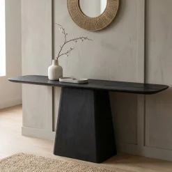 Sidetable Aron 180×40 zwart