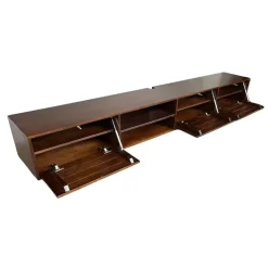 Sigge Zwevend Tv meubel walnoot 240cm