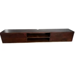 Sigge Zwevend Tv meubel walnoot 200cm
