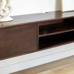 Sigge Zwevend Tv meubel walnoot 200cm