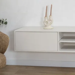 Sigge Zwevend Tv meubel zand 200cm