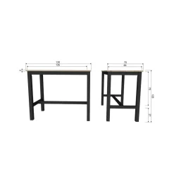 Silas TV Meubel 120 cm Grenen Dust 120cm
