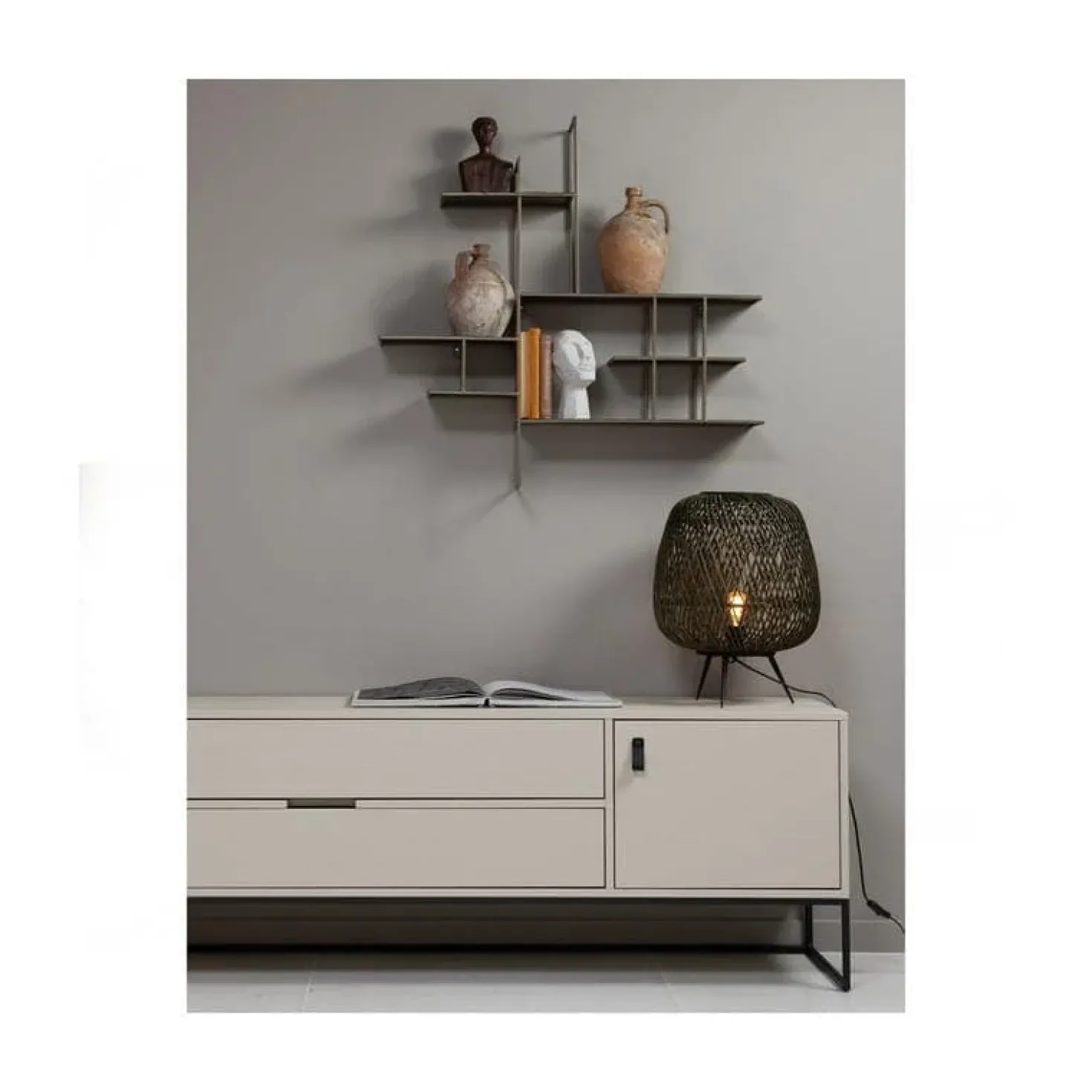 Silas TV Meubel 180 cm Grenen Dust 180cm