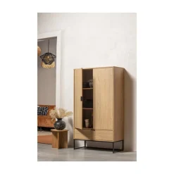 Silas Wandkast 2-Deurs Eiken Decor 85cm