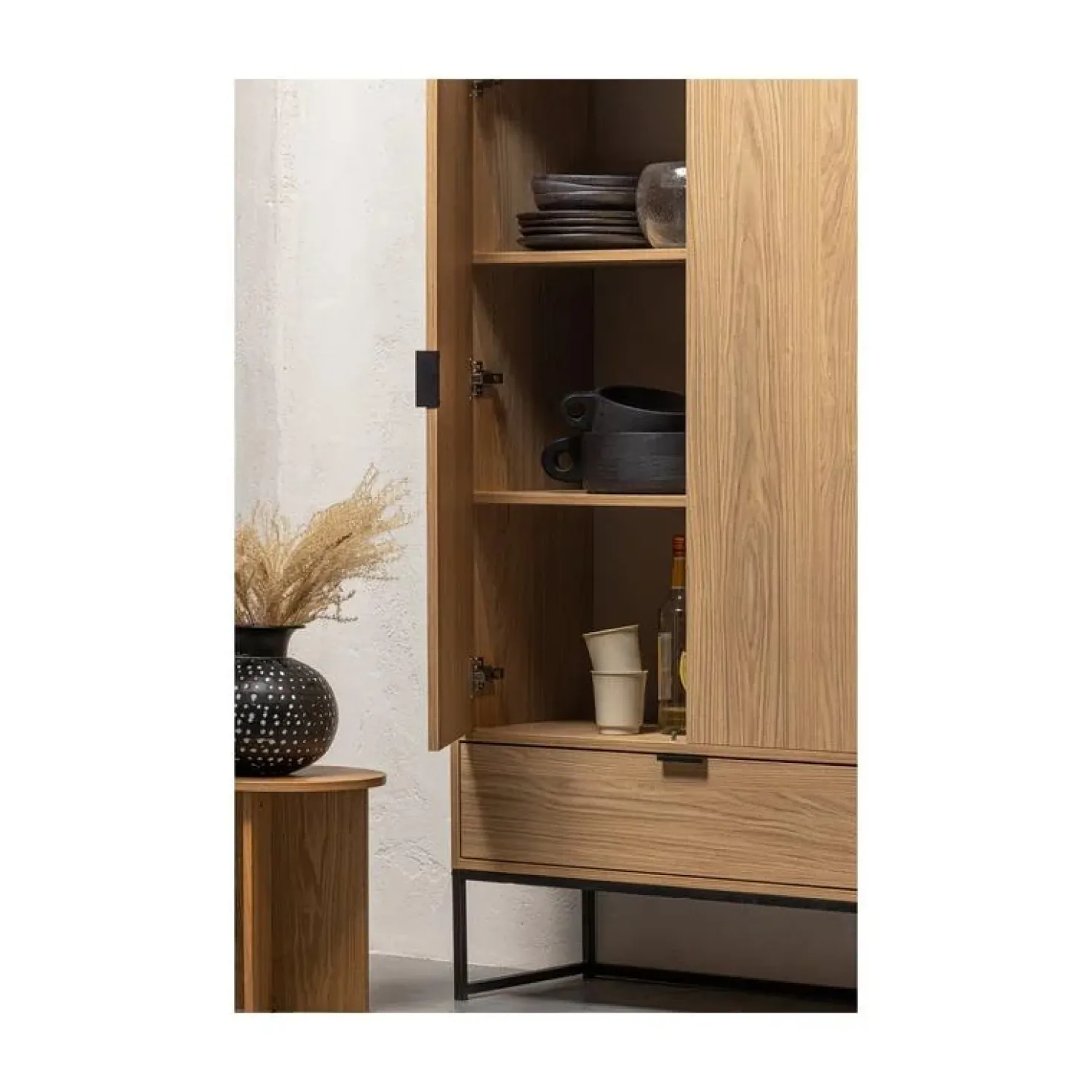 Silas Wandkast 2-Deurs Eiken Decor 85cm