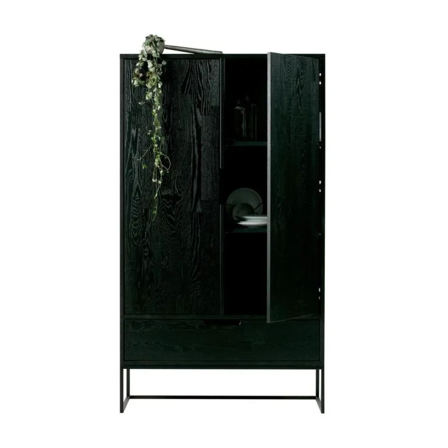 Silas Wandkast 2-Deurs Essen Blacknight 85cm