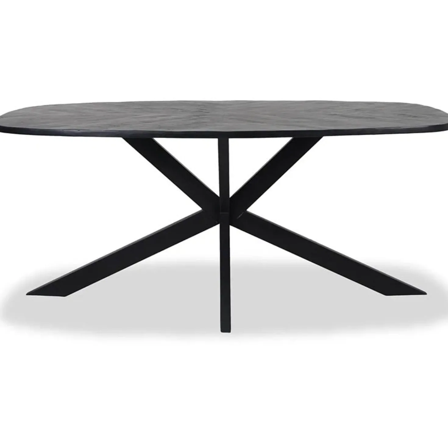 Silvi eettafel visgraat zwart