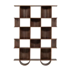 Sinne Boekenkast Mangohout Walnoot 130cm