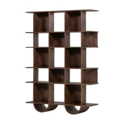 Sinne Boekenkast Mangohout Walnoot 130cm