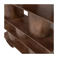 Sinne Boekenkast Mangohout Walnoot 130cm