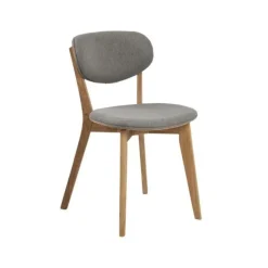 Skano Eetkamerstoel Grijs met Hout