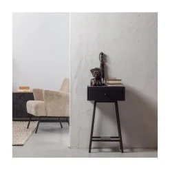 Skybox Sidetable Mangohout Zwart 40cm