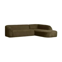Sloping Hoekbank Rechts Structure Velvet Bonsai