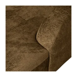 Sloping Hoekbank Rechts Structure Velvet Brass