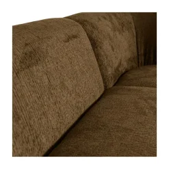 Sloping Hoekbank Rechts Structure Velvet Brass