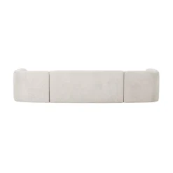 Sloping U-Vorm Bank Pearl Melange