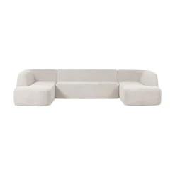 Sloping U-Vorm Bank Pearl Melange