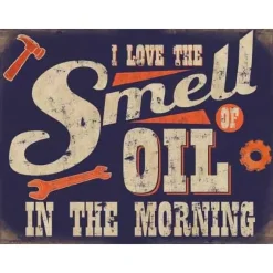 Smell of Oil - metalen bord
