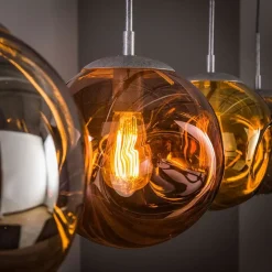 Solaro 4-lichts Hanglamp industrieel