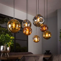Solaro 7-lichts Hanglamp industrieel