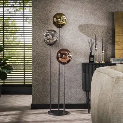 Solaro 3-lichts staande Vloerlamp industrieel