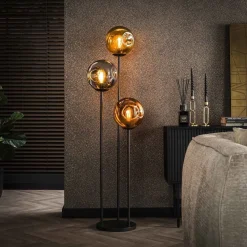 Solaro 3-lichts staande Vloerlamp industrieel