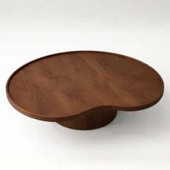 Solis Salontafel niervorm Walnoot 110 cm