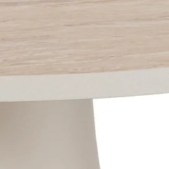 Solvani Salontafel hoog Rond Keramiek Lichtbeige 45cm