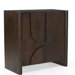 Sona Wandkastje bruin Mangohout 80 cm