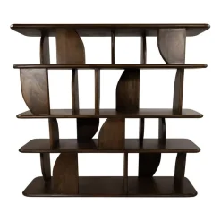 Sorano Boekenkast mangohout Walnoot 140 cm