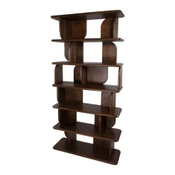 Sorano Boekenkast mangohout Walnoot 90 cm